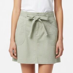 Pilcro & the Letterpress Green Paper Bag A-Line Skirt with Pockets & Belt size 0